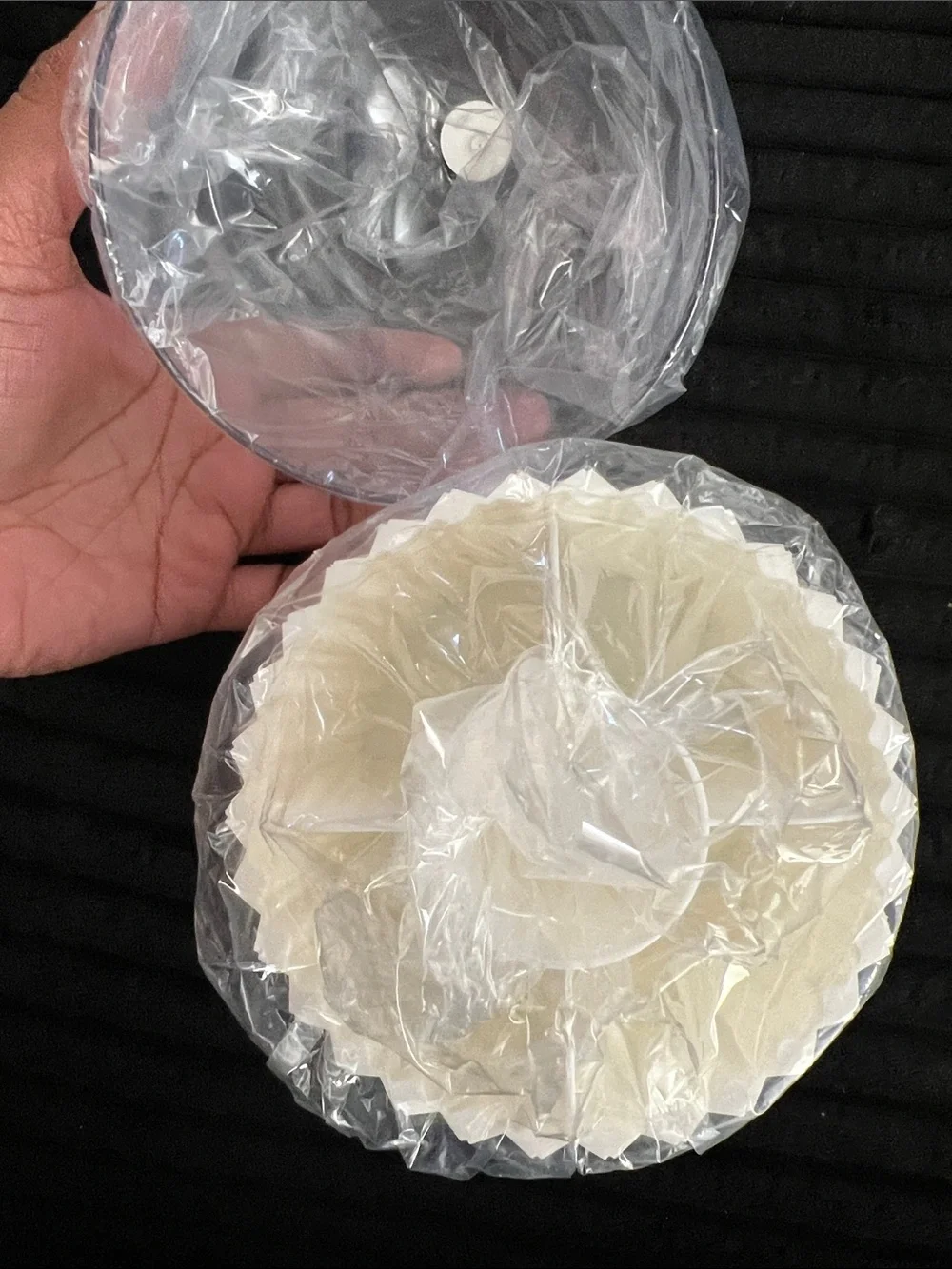 White Rotating Makeup Brush Holder with Lid